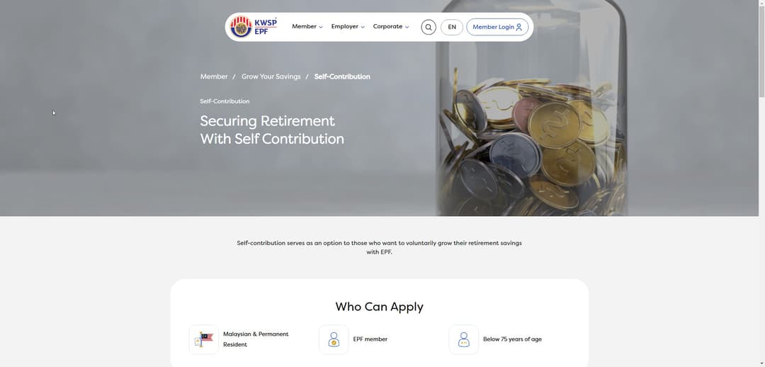epf self contribution
