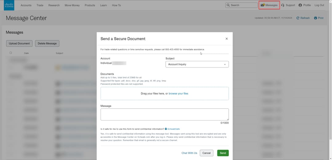 upload visa debit application