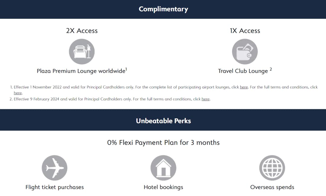 complimentary lounge access