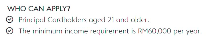 alliance bank visa infinite salary requirement