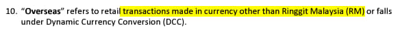 overseas spending definition