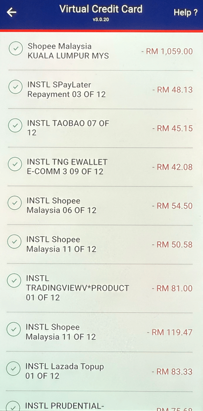utilizing visa virtual flexi payment plan