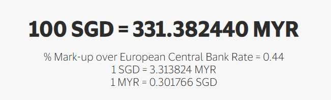 visa sgd to myr