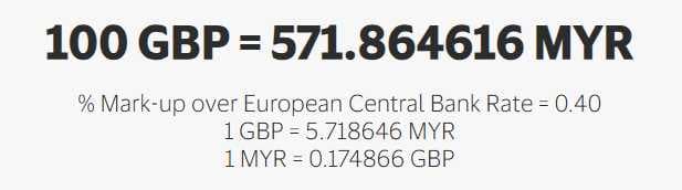 visa gbp to myr