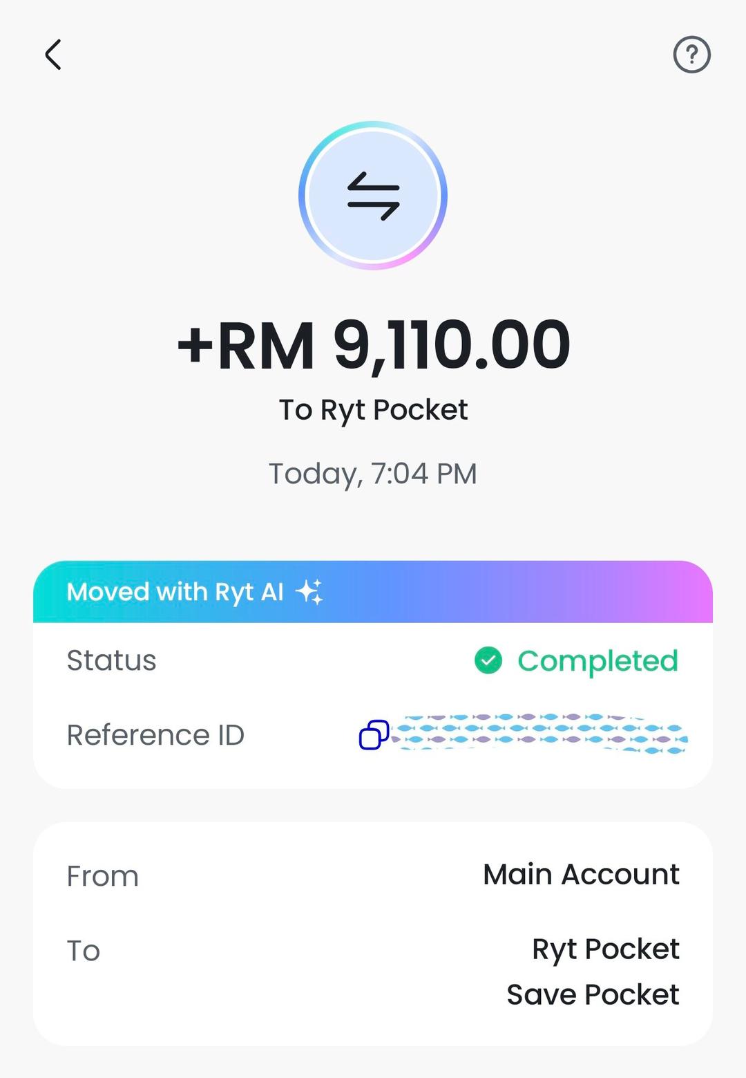 money moved with ryt ai