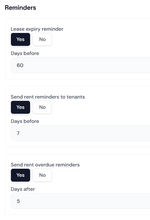 ruma pulse rent reminders