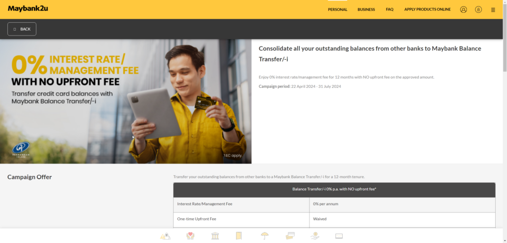 maybank balance transfer offer 2024