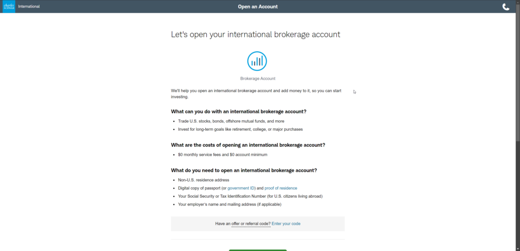 apply for schwab one brokerage account
