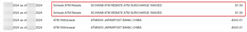 schwab atm rebate for international atm withdrawal fees