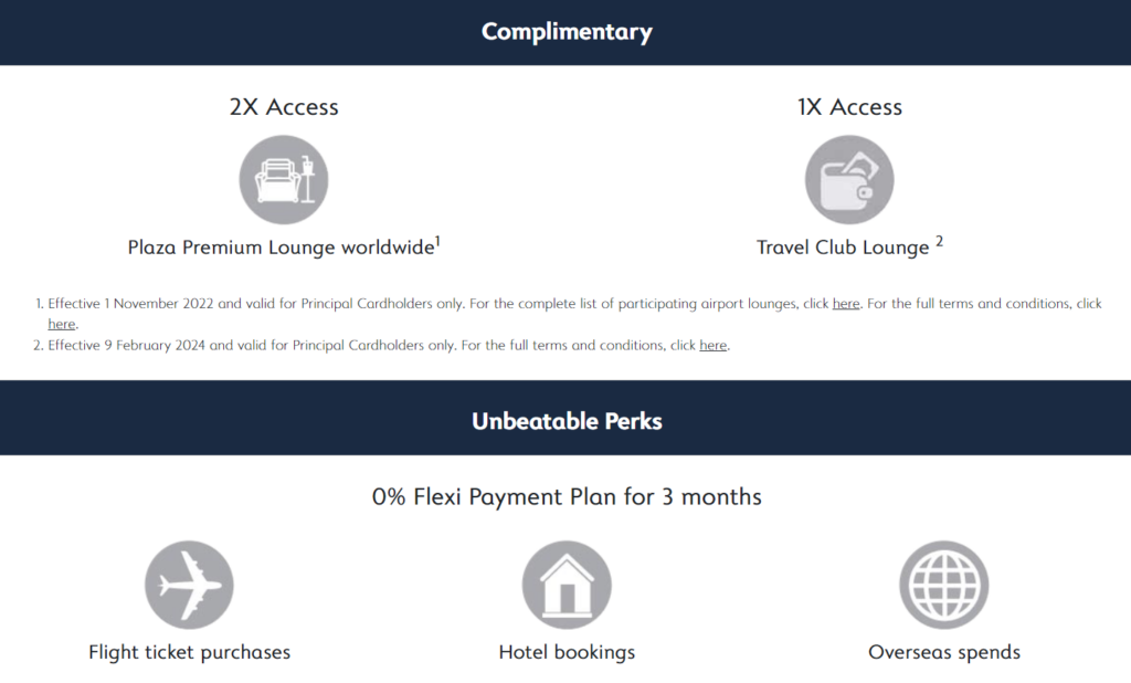 complimentary lounge access