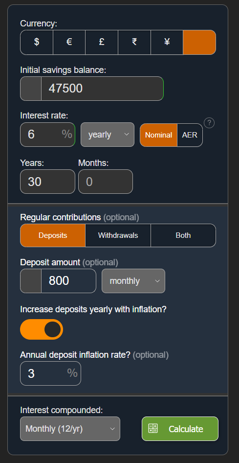 compound interest calculator