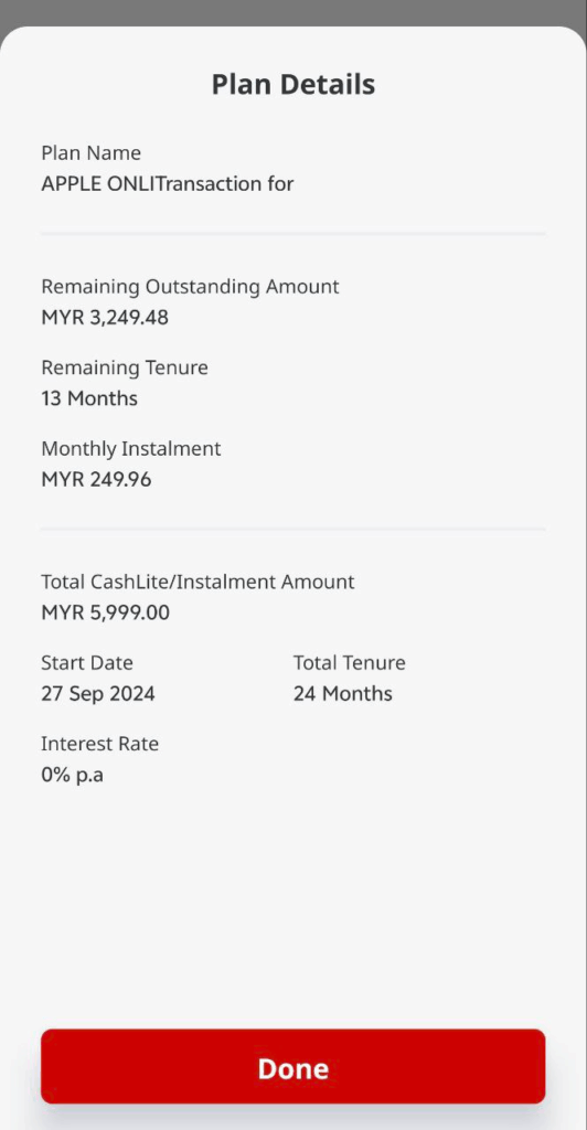 cimb 0% installments