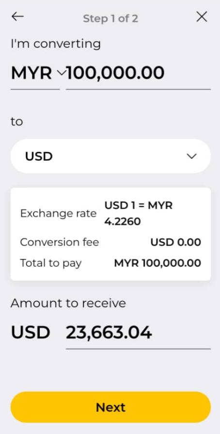 maybank app conversion