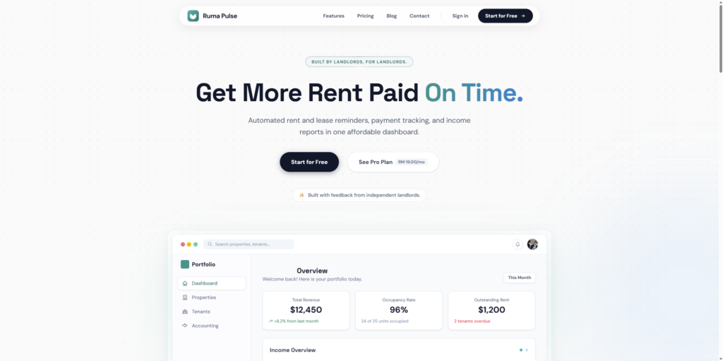 RumaPulse.com homepage